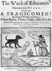 Frontispice van The Witch of Edmonton, a Known True Story, 1658